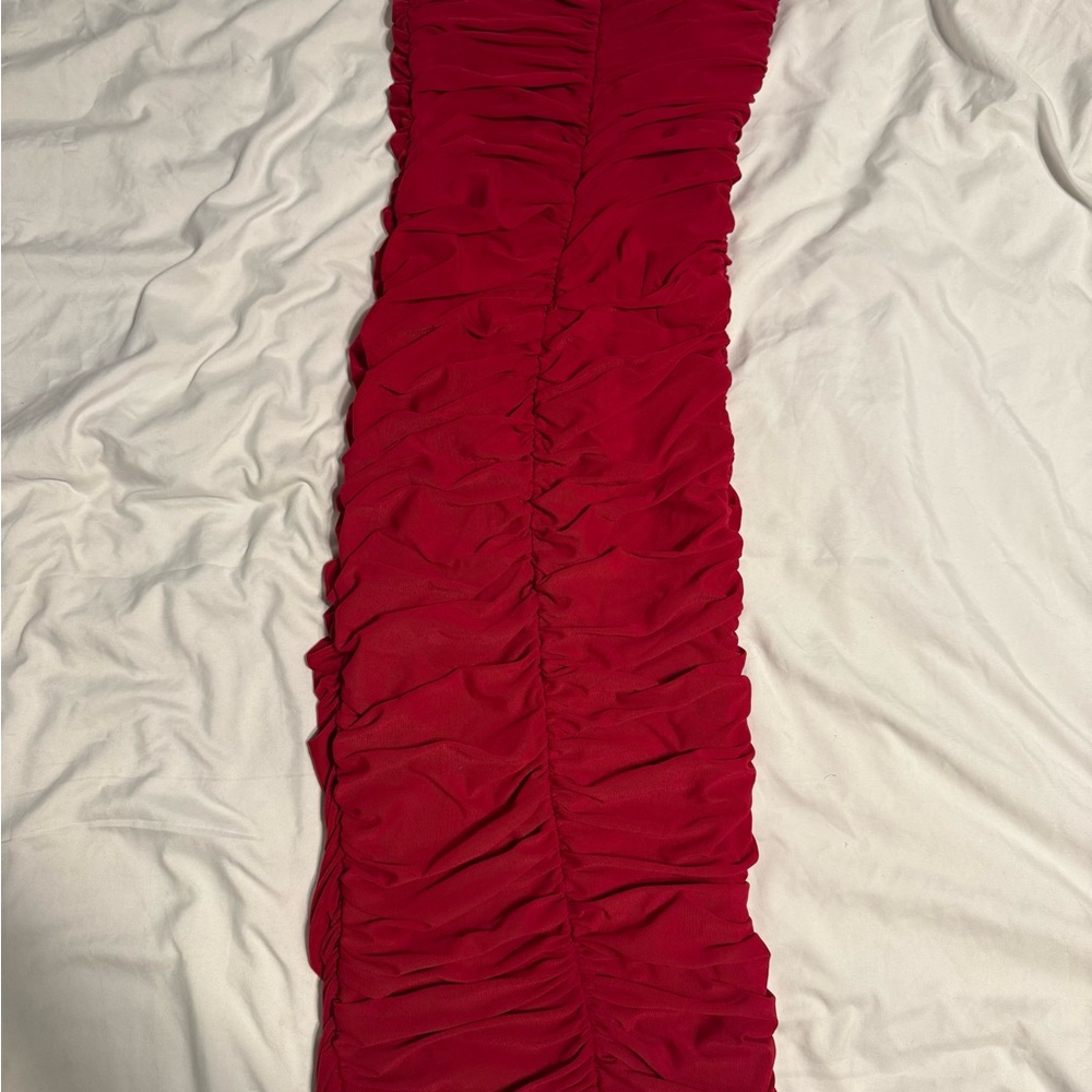 Fashion Nova Red Strapless Bodycon Dress - Picture 5 of 5